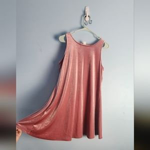 Pink velvet dress!